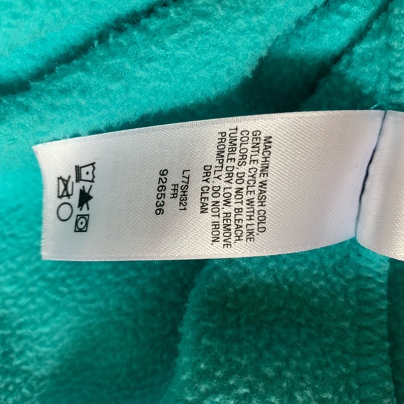 Cabelas Turquoise Fleece Quarter zip pullover - Picture 7 of 11
